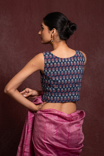 VERSATILE COTTON BLOUSE WITH MIX OF PRINTS AND PATTERNS